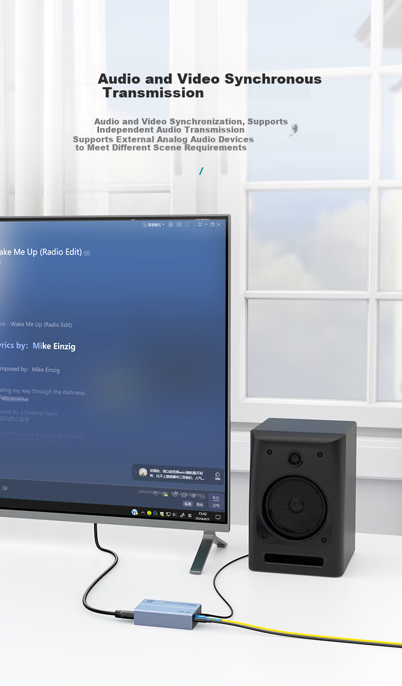 HDMI удлинитель по оптоволокну