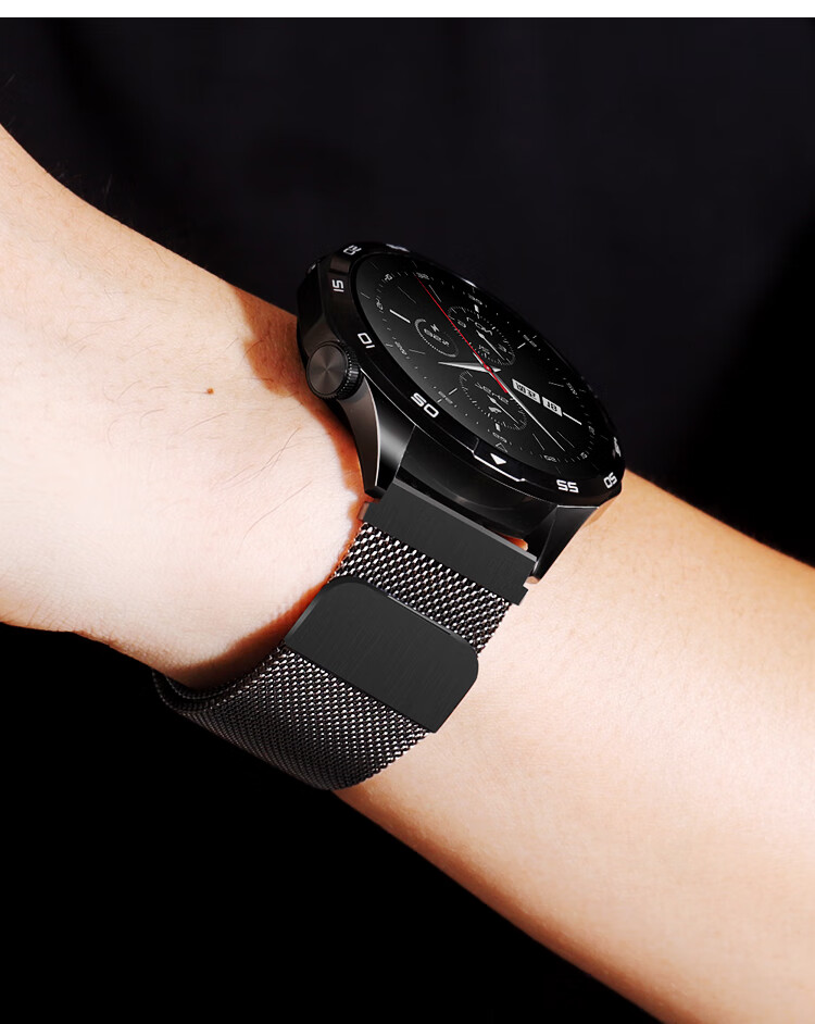 Ремешок MSSM Milanese Loop для Huawei Watch GT6/GT3/Watch 5/4 Pro/3 Pro, металлический, серебристый, 22 мм