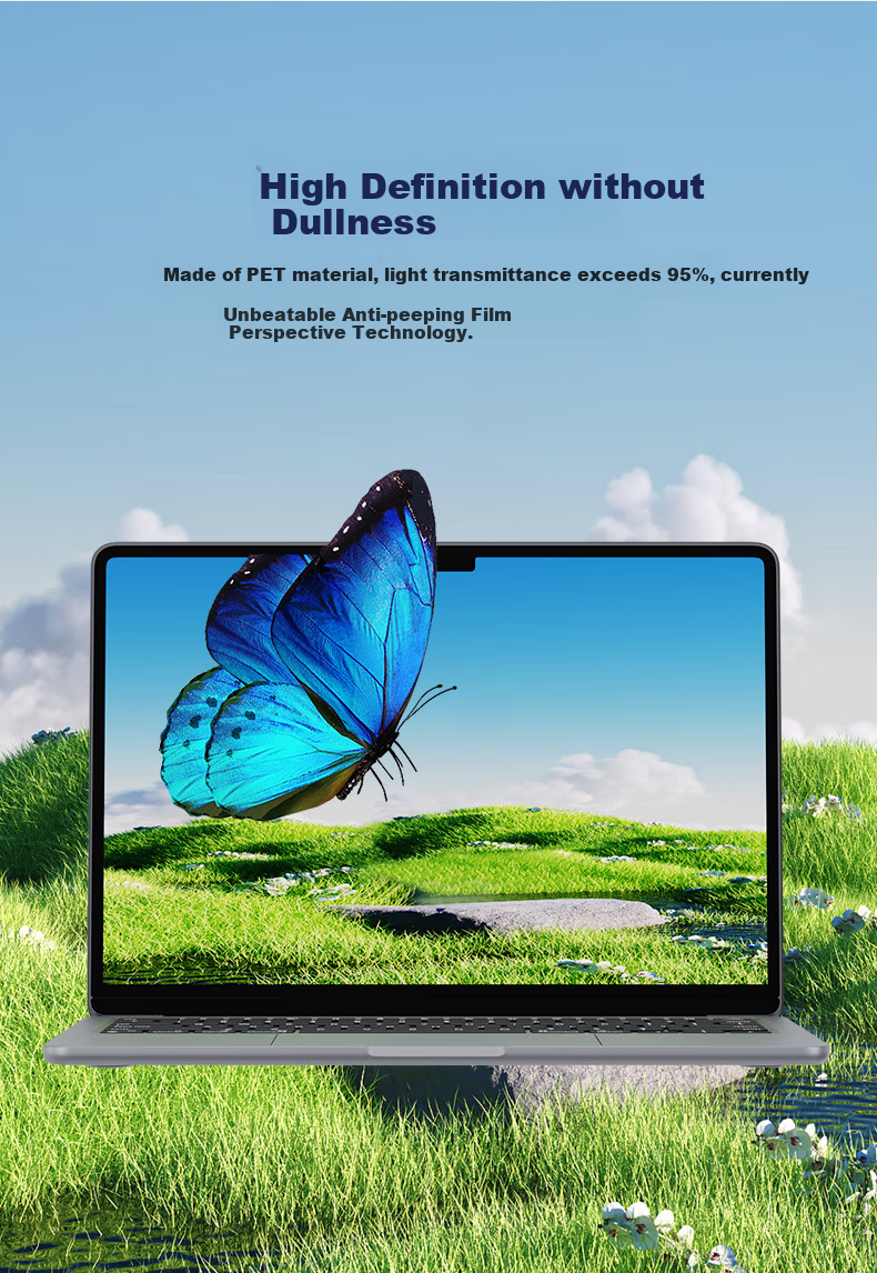 Защитная пленка Mofawu для MacBook Air 13.6 дюймов, антибликовая, антишпионская, HD