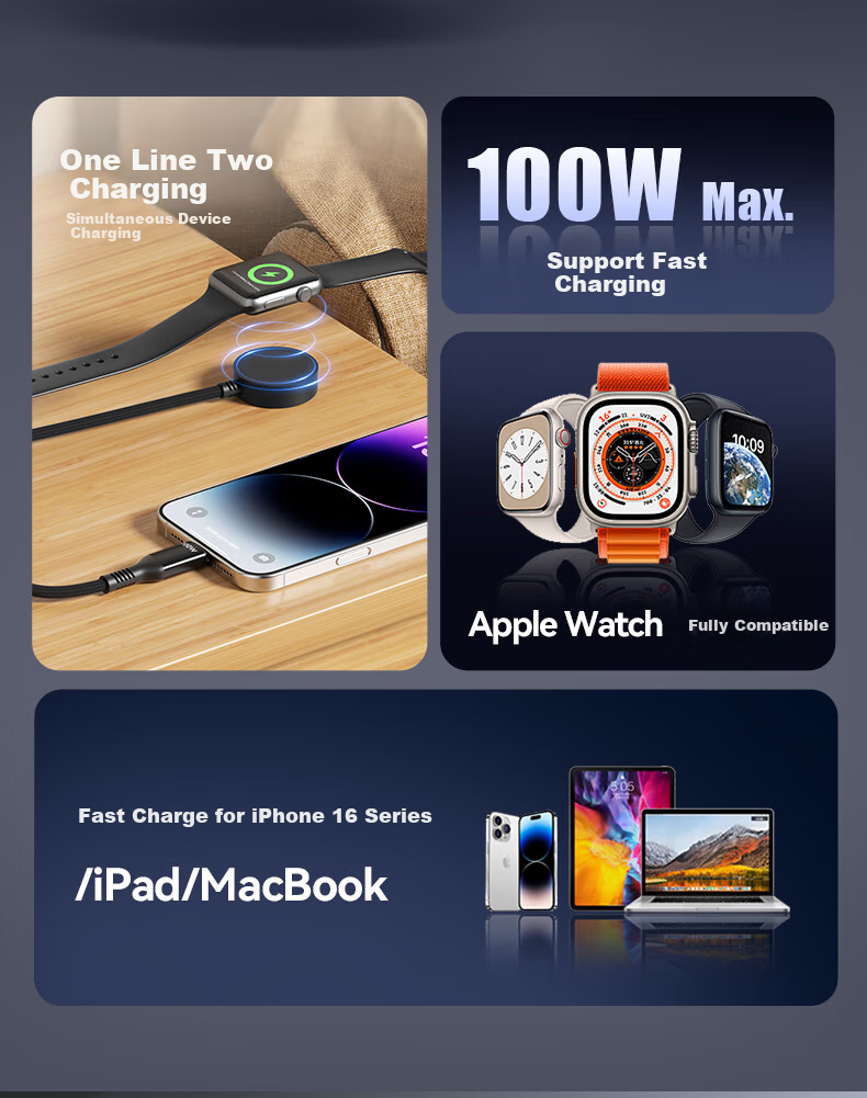 Кабель 2-в-1 для Apple
