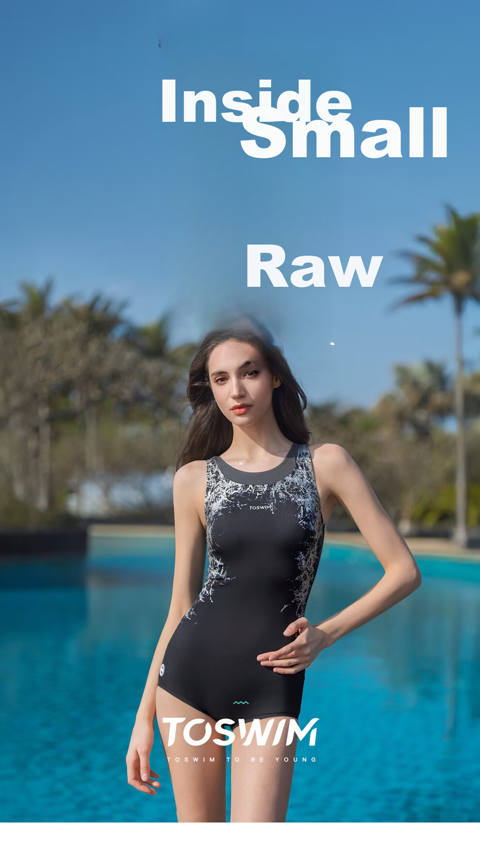 Женский купальник TOSWIM, цельный, с шортами, без рукавов, защита от солнца, корректирующий эффект, размер XL