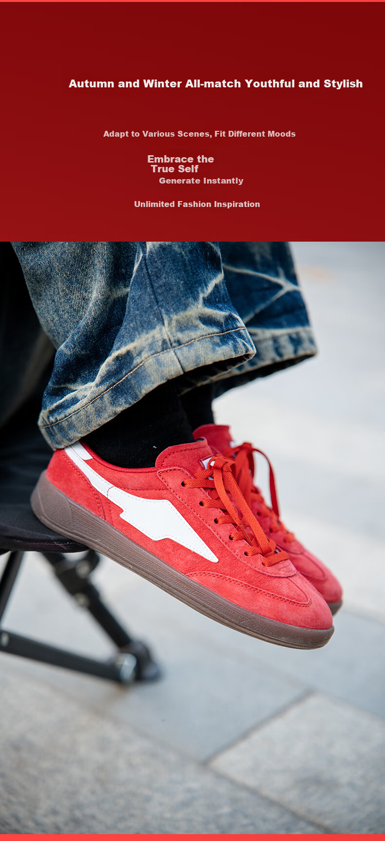 Кроссовки AVIA Aiwelia 2025 Retro Training Shoes, спортивные повседневные кроссовки для мужчин и женщин, обувь с Т-образной носком, красно-белые, размер 40