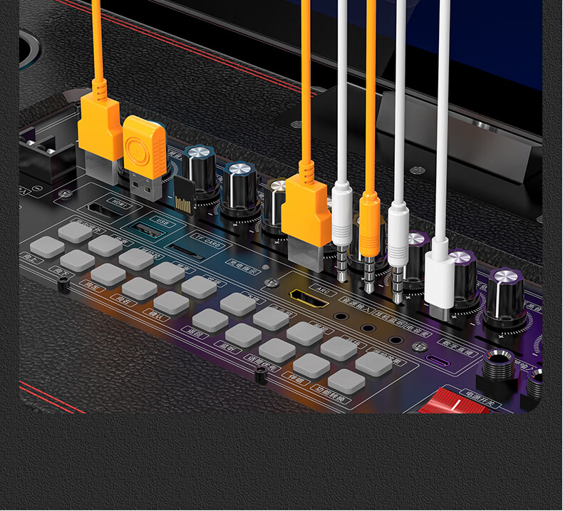 Аудиосистема SANSUI E93, портативная, домашняя караоке-система, Bluetooth, Wi-Fi, USB, HDMI, 2.1 канальная, с микрофонами