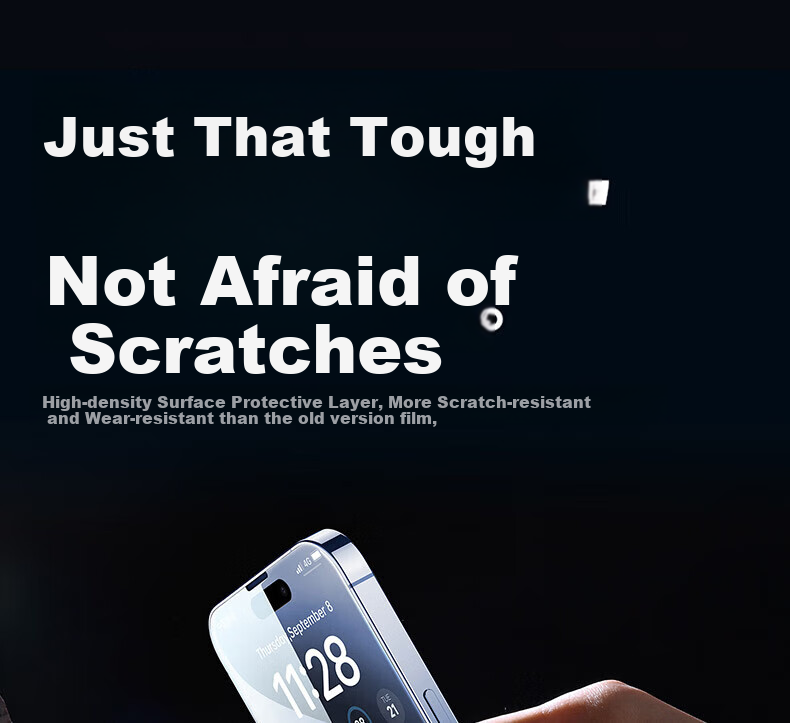 Защитное стекло Baozou для Apple iPhone 16 Pro, противоударное, антибликовое, 3 шт.