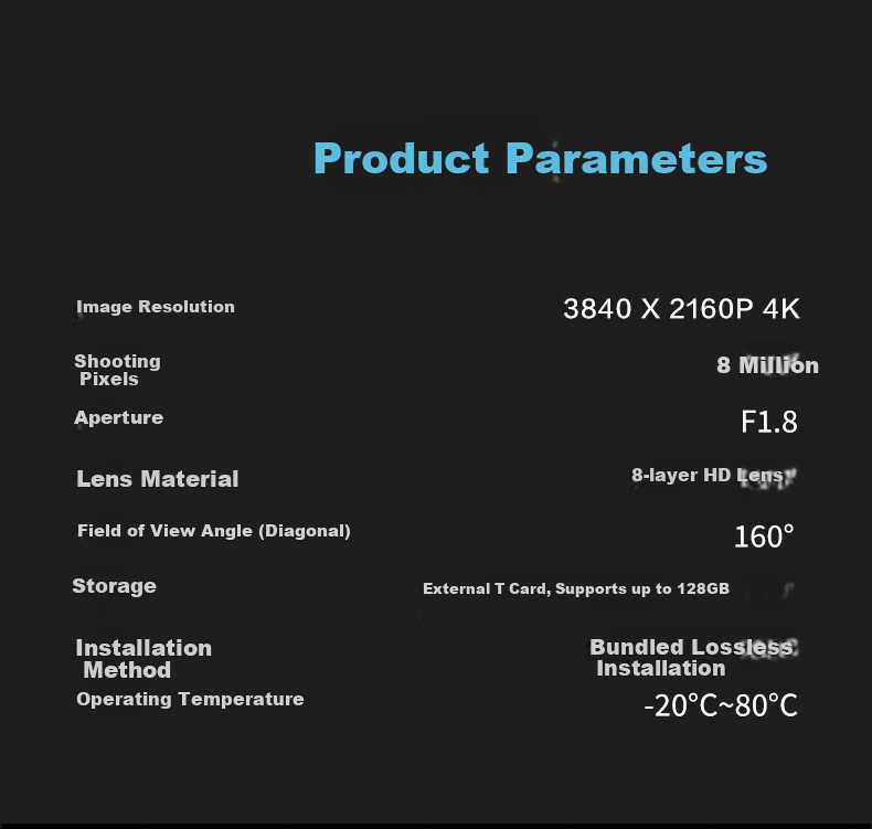Видеорегистратор Aigo V2 4K Ultra HD с двумя камерами, 10.36-дюймовый сенсорный экран, запись 360 градусов, без проводки, камера заднего вида