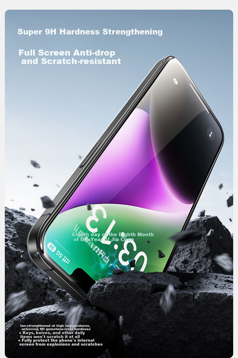Защитное стекло для экрана Shanmo для iPhone 13/14/16e, противоударное, антибликовое, 2 шт.