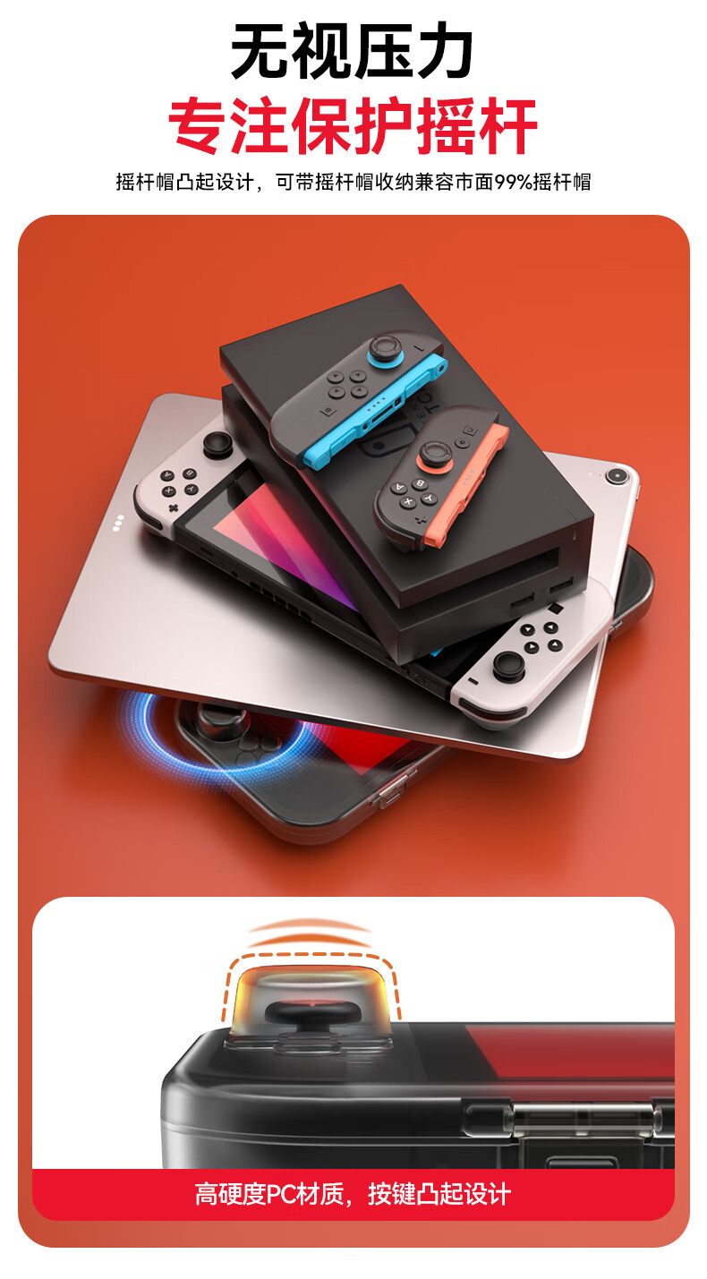 Защитный чехол NEWDERY для Nintendo Switch 2, прозрачный, ударопрочный, портативный, с ремешком, для хранения, аксессуар второго поколения