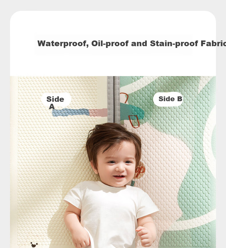 Детский развивающий коврик babycare Kekena Xiaodao 150x180x2 см, антибактериальный, складной