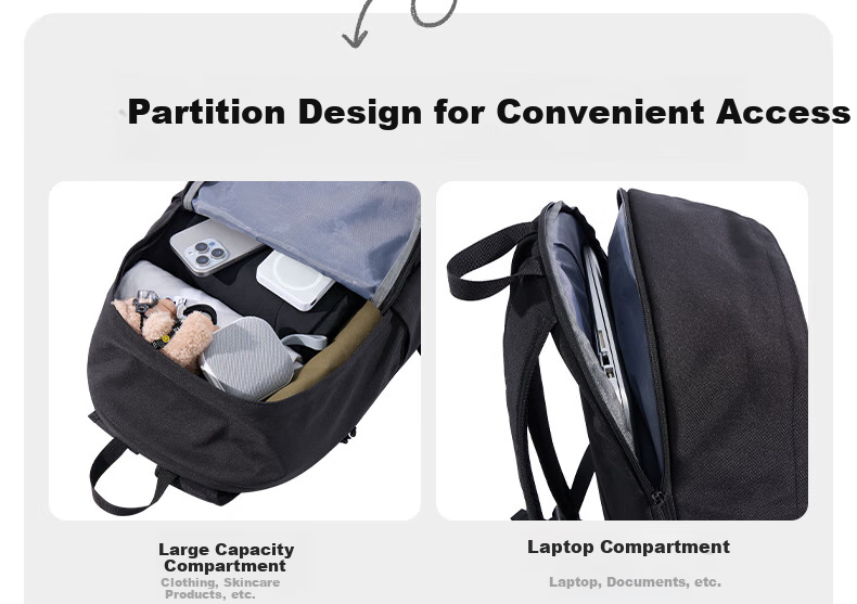 Рюкзак CAMEL Casual Sports Commuter, легкий, для путешествий, школьный, для хайкинга и альпинизма, 3021, черный