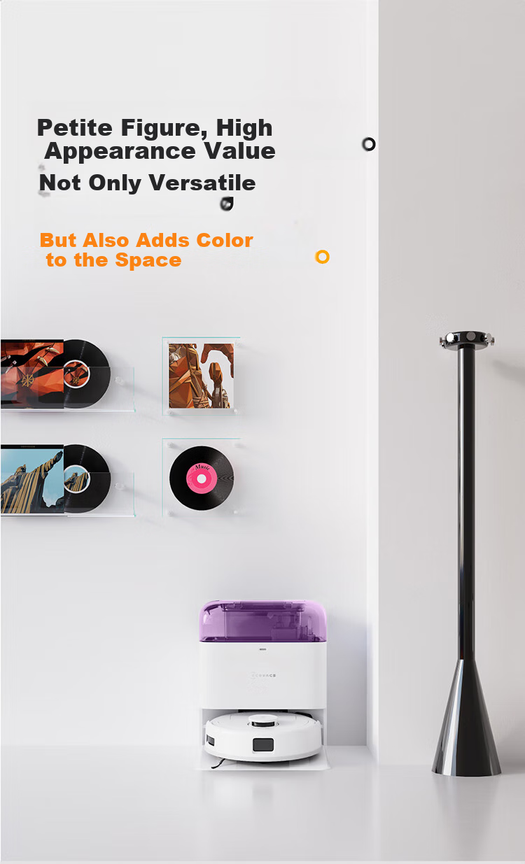Робот-пылесос ECOVACS Deebot Mini Juejuezi, с функцией влажной уборки, фиолетовый