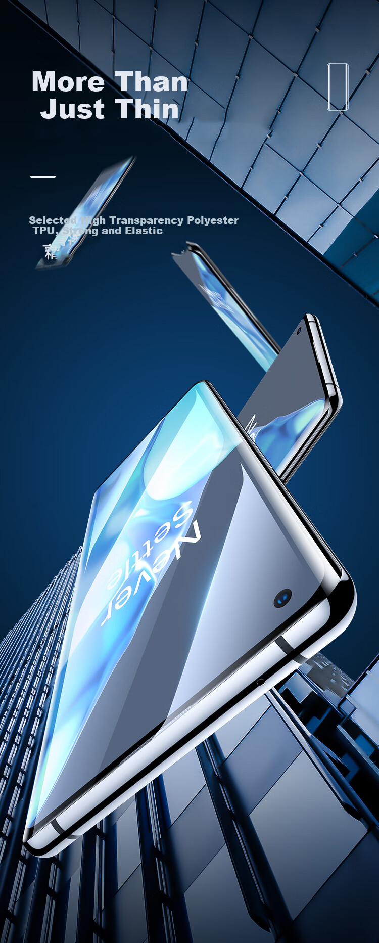 BIAZE Защитная гидрогелевая пленка для экрана для OPPO Find X3/X3 Pro, OnePlus 9 Pro, 2 шт.