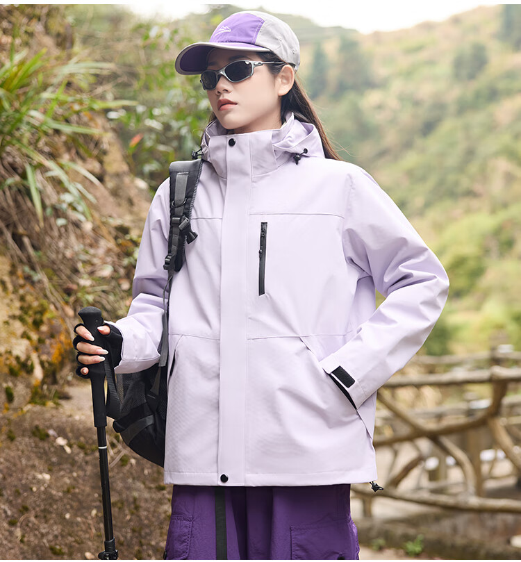 Мужская ветровка JEEP SPIRIT 3-в-1, ветрозащитная, водонепроницаемая, для активного отдыха, цвет миндальный розовый, размер M
