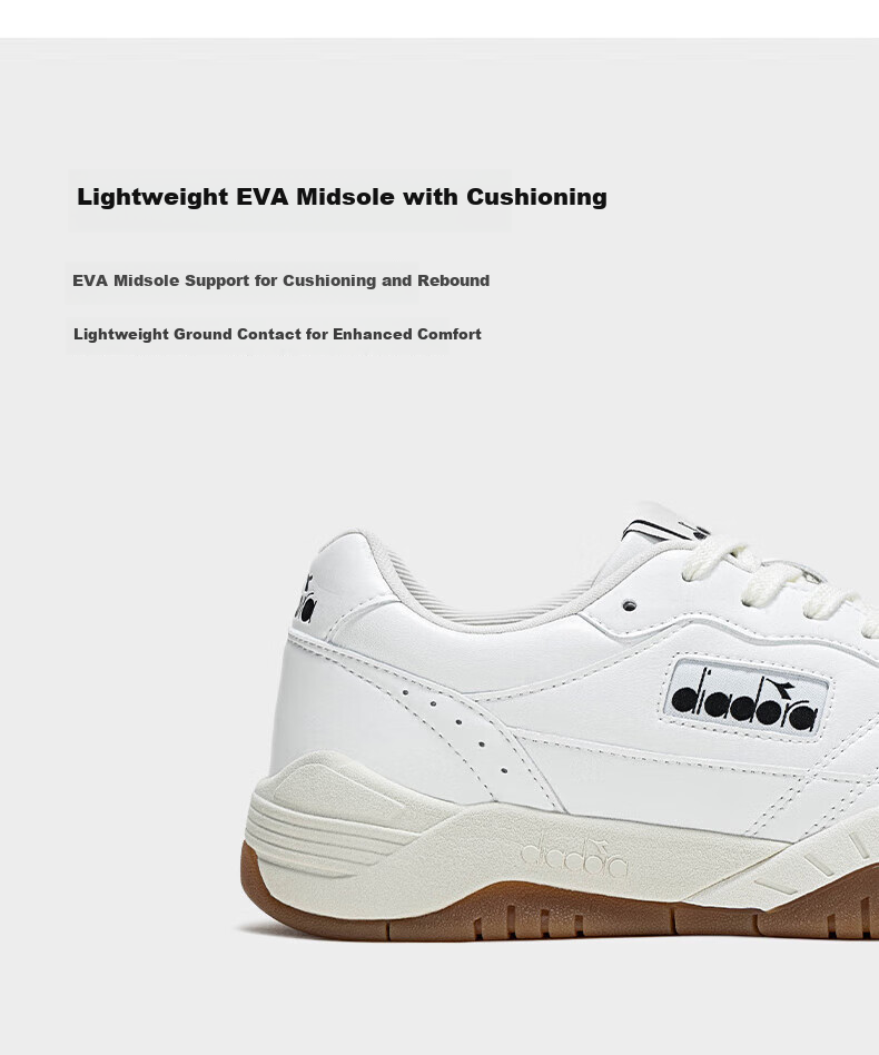 Diadora Мужские и женские низкие дышащие повседневные кроссовки ACTION, ярко-белый/цирконовый черный/ледяной белый, размер 37