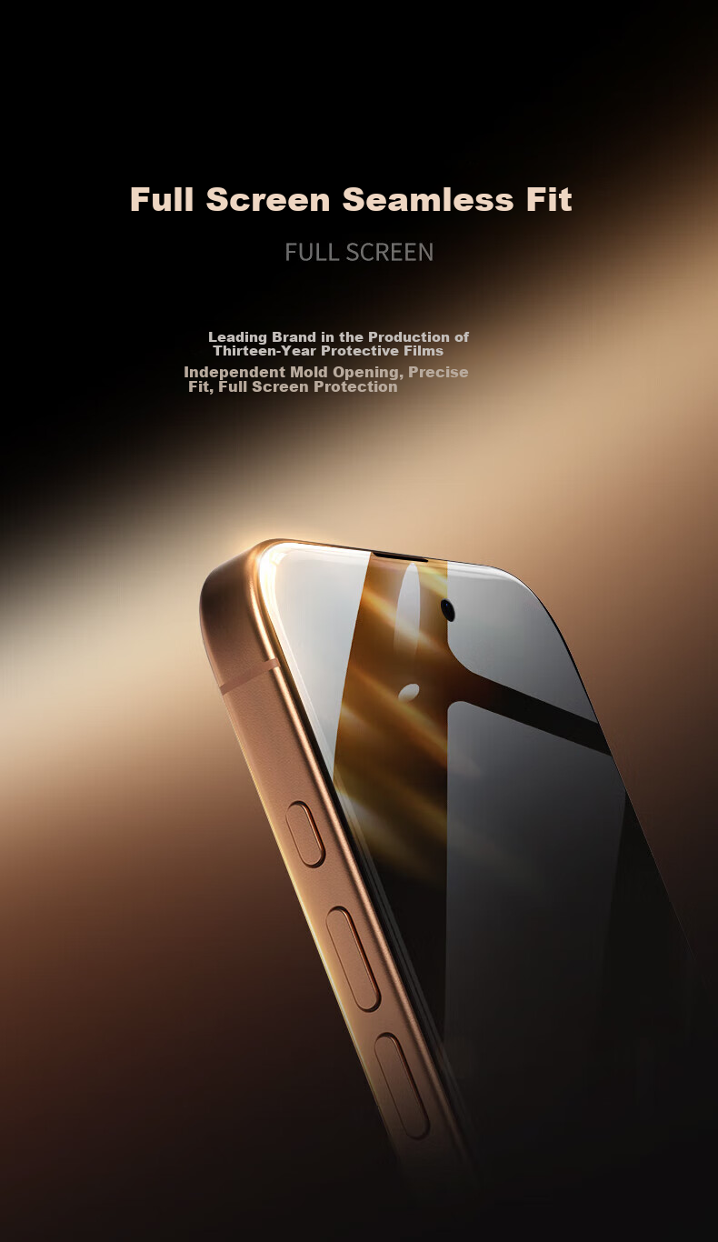Защитное стекло MOCOLL для Apple iPhone 16 Pro Max, антибликовое, антиотражающее, противоударное, антистатическое, с полной защитой экрана, 28°