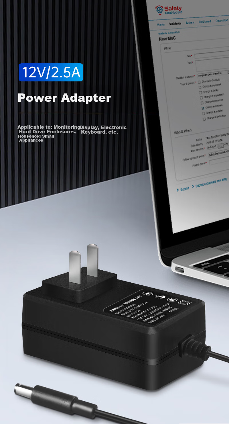 Адаптер питания Mryc 12V 2.5A для монитора, роутера, камеры, универсальный разъем 5.5*2.5 мм
