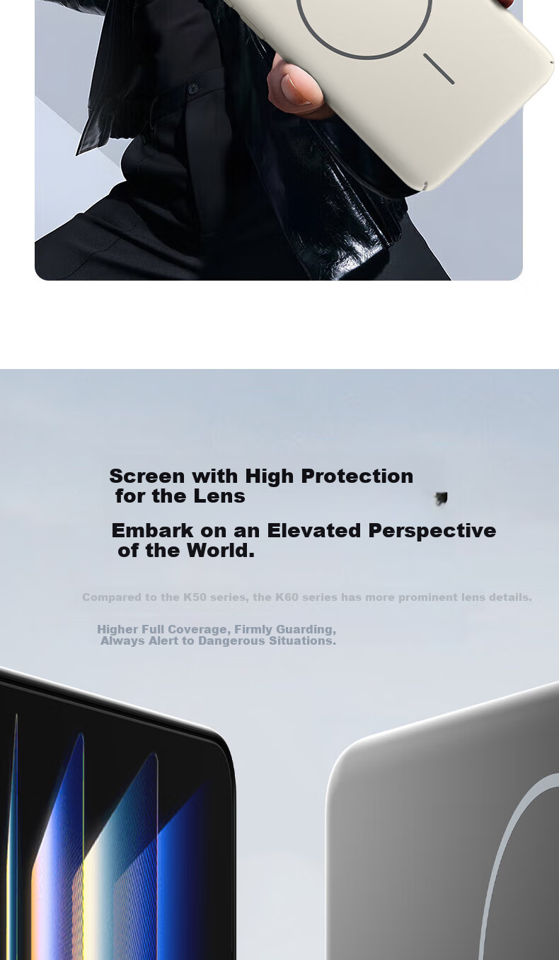 Чехол KEKLLE для Xiaomi Redmi K60 / K60 Pro, магнитный, беспроводная зарядка, противоударный, матовый, черный
