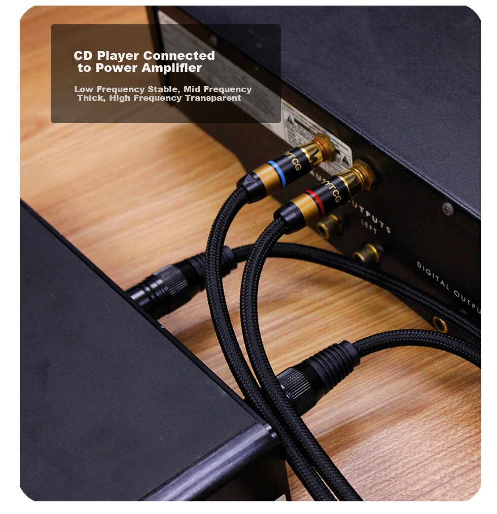 Аудиокабель YYTCG Pure Copper Lotus Head RCA to XLR, 1 метр, черный