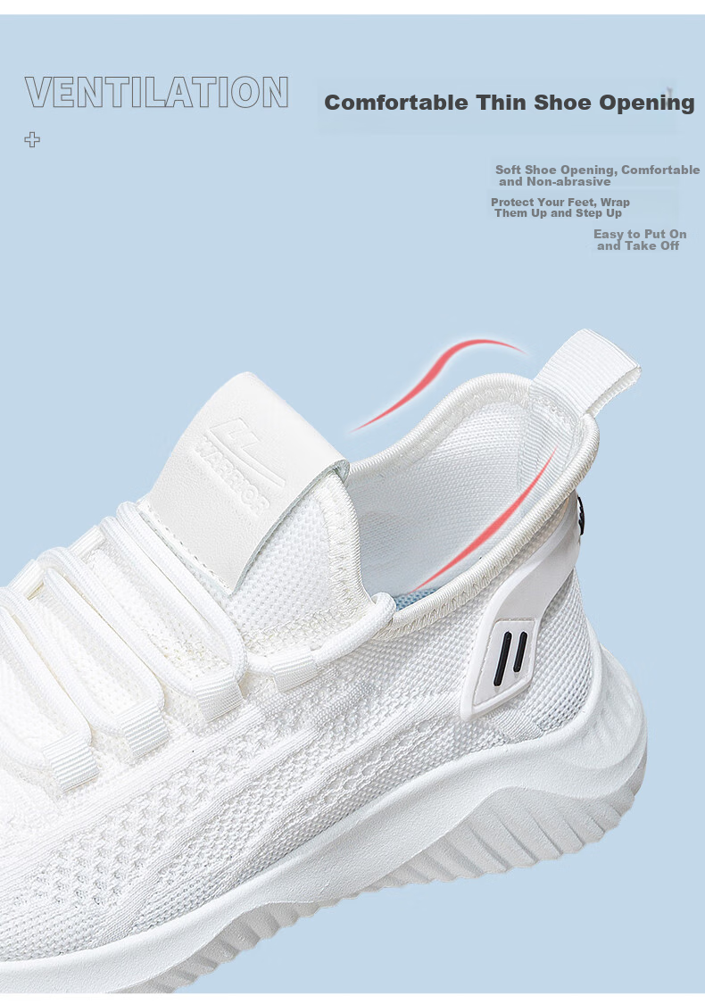 Женские кроссовки Huili Mesh Shoes, летние дышащие, удобные, на мягкой подошве, модные повседневные туфли, белые, размер 38