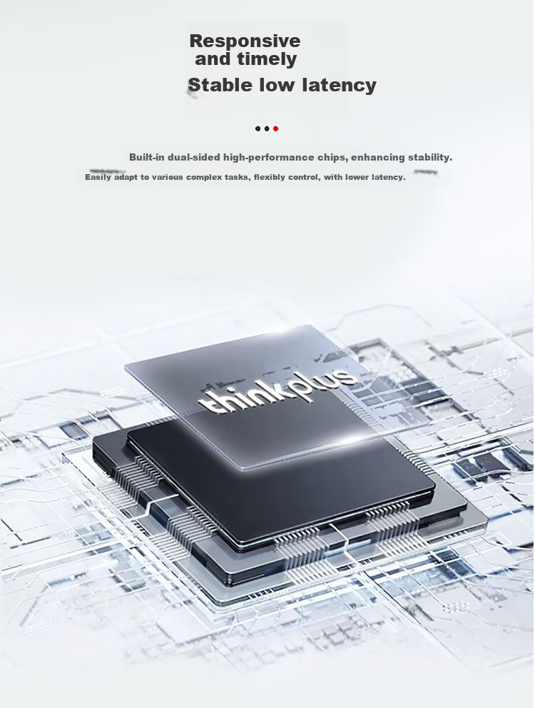 Беспроводная офисная мышь Lenovo Thinkplus M50, черная, 2.4 ГГц
