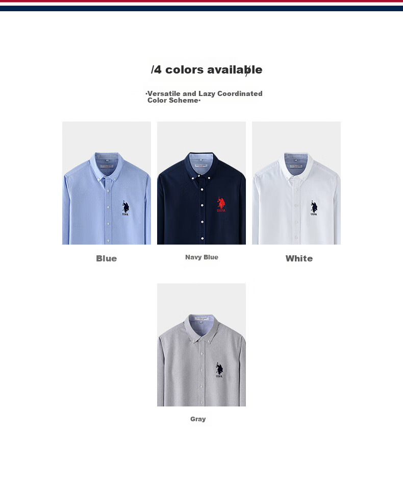 Мужская рубашка U.S. POLO ASSN., летняя деловая повседневная, универсальная хлопковая рубашка, верхняя одежда для мужчин, подарок на День отца, белая, размер L