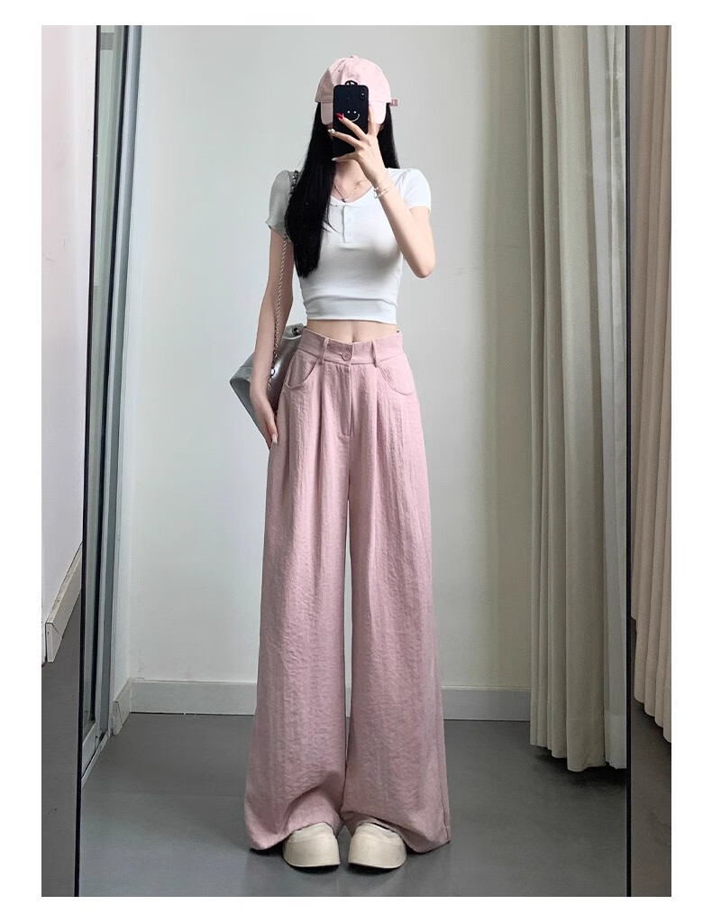 Женские брюки LangSha, модель "Milk Puff Suit Pants", осень 2025, новинка, с высокой талией, зауженные, драпированные, повседневные, свободные, универсальные, широкие брюки в стиле Ямамото