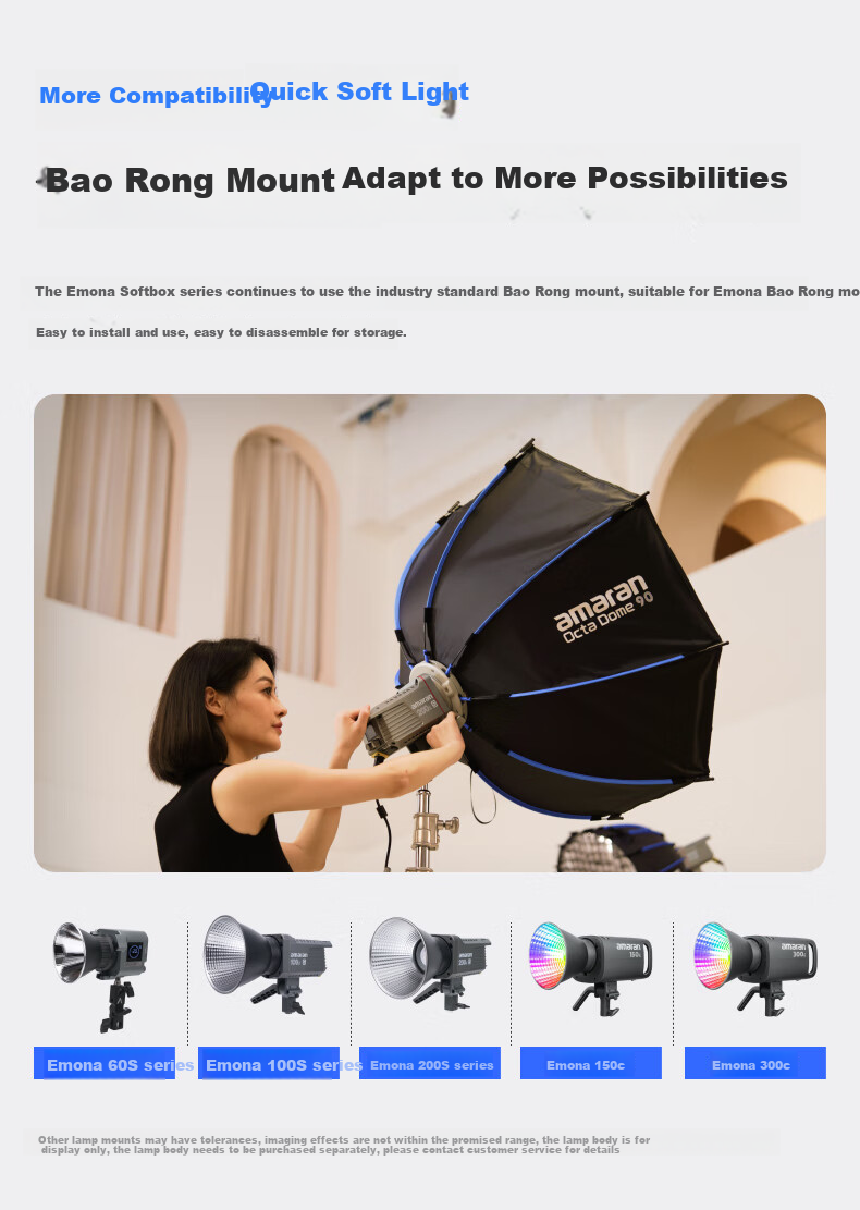 Aputure Octa Dome 120 Portable Quick-Set Octagonal Softbox