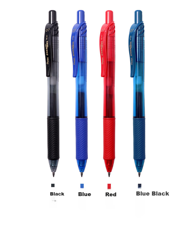 Pentel BL107-BX гелевая ручка, 0.7 мм, красная, 12 шт.