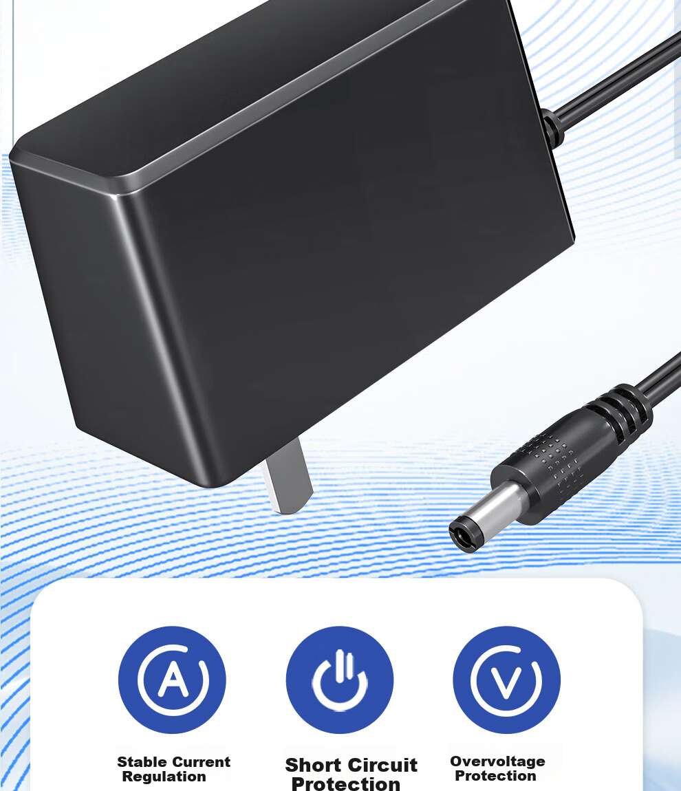 Адаптер питания COMPCCTV 12V2A для видеонаблюдения, универсальный, для монитора, жесткого диска, роутера, камеры, круглый разъем DC