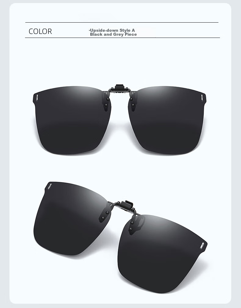 Siwangongli Polarized Clip-On Sunglasses for Women And Men, Clip-On Myopia Sunglasses for Driving And Fishing