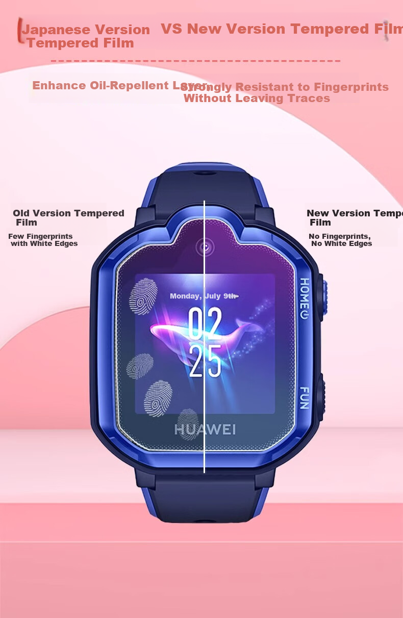 Защитное стекло для умных часов Huawei Children's Watch 3 Pro, комплект из трех штук