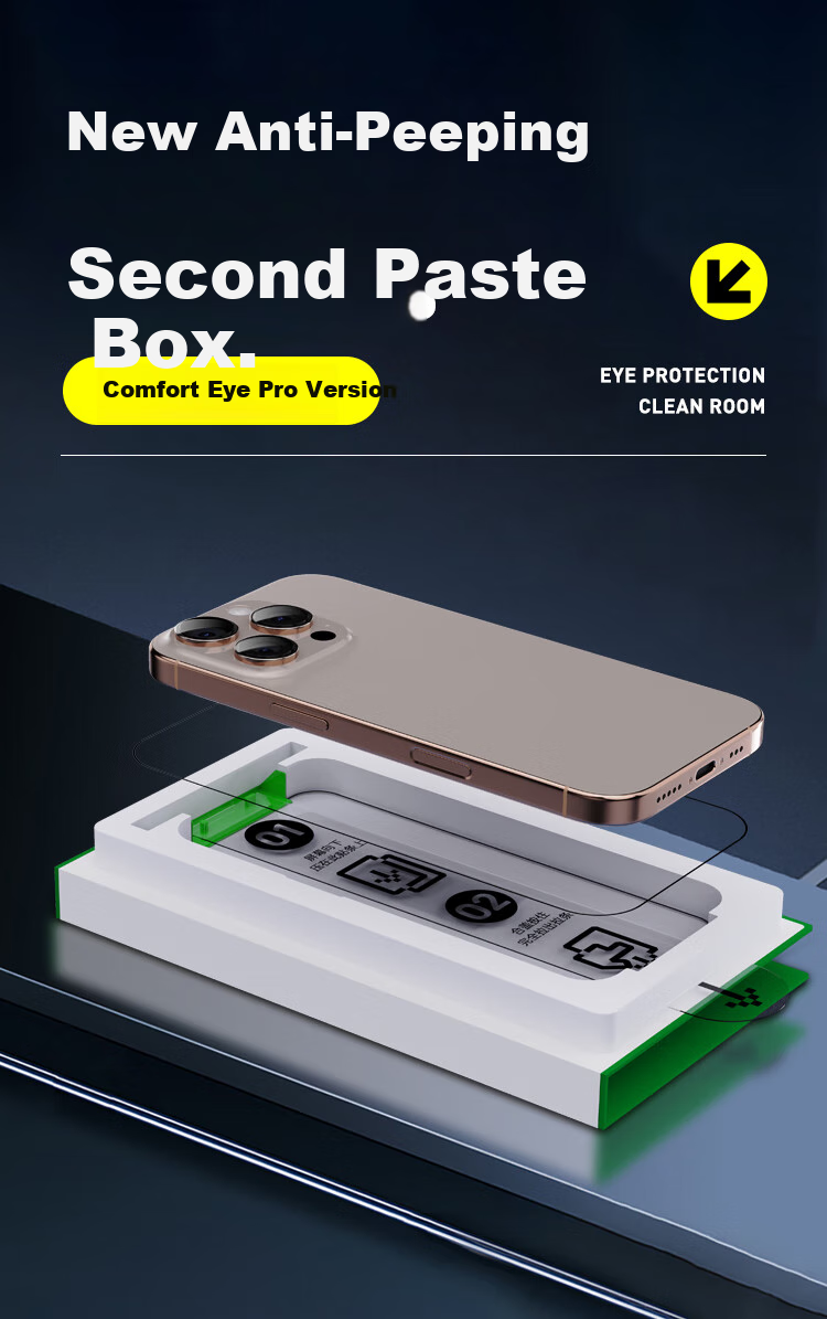 Защитное стекло BOSQING для Apple iPhone 12 Pro, антибликовое, антишпионское, противоударное, с полной защитой экрана, противоотпечаточное, с комплектом для установки