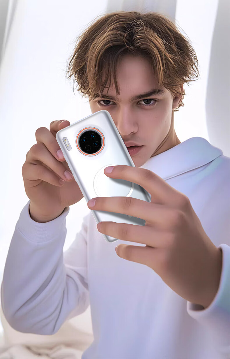 Противоударный чехол-накладка Baozou для Huawei Mate30, магнитный, матовый, полупрозрачный, легкий, тонкий, с защитой от отпечатков пальцев, противоударный, стойкий к истиранию, защищающий от падений, простой стиль, светло-роскошный стиль, с защитой камеры