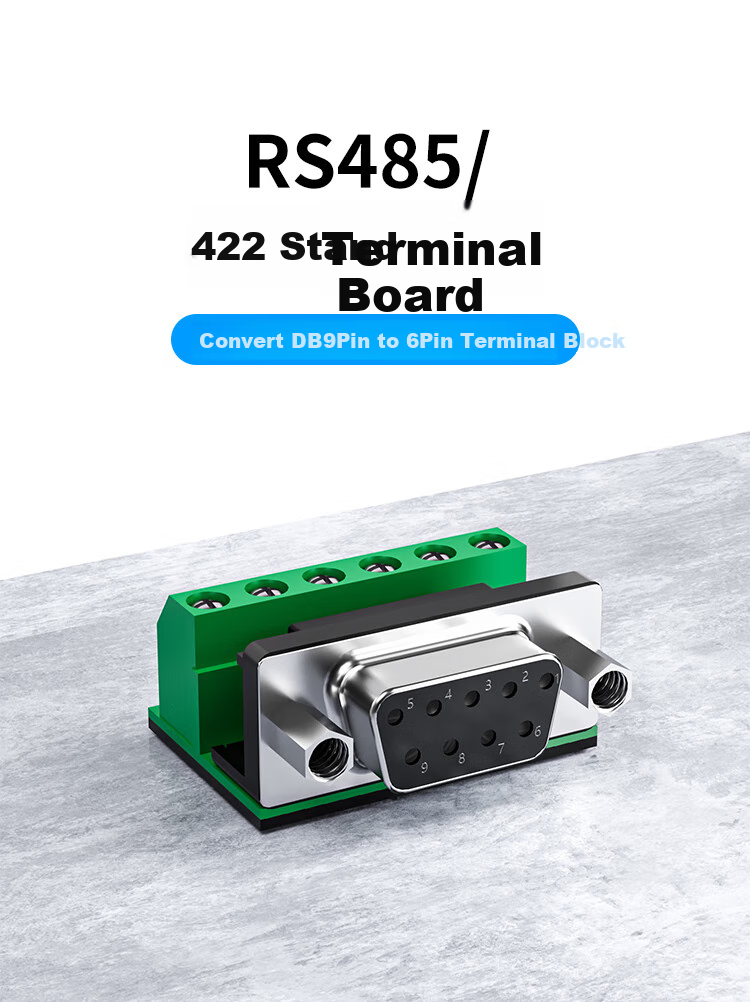 Адаптер Z-TEK RS232 DB9 (9-контактный) на клеммную колодку, ZY270