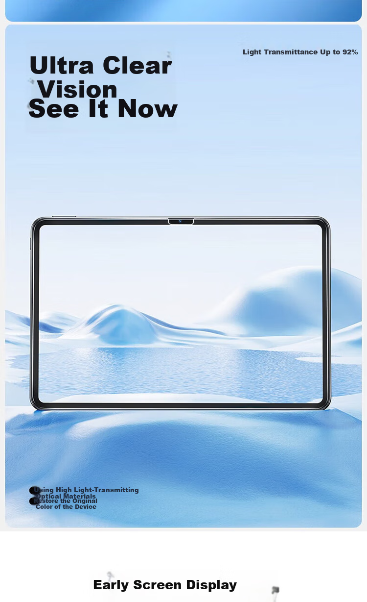 Защитная пленка ESCAPE из закаленного стекла для Huawei MatePad Pro 13.2, совместима с моделями 2025/23, полноэкранная защитная пленка высокой четкости для планшета 13.2 дюйма