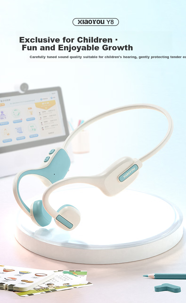 Детские Bluetooth-наушники Xiaoyou Y8, беспроводные, с заушным креплением, не внутриканальные, для онлайн-уроков и обучения студентов