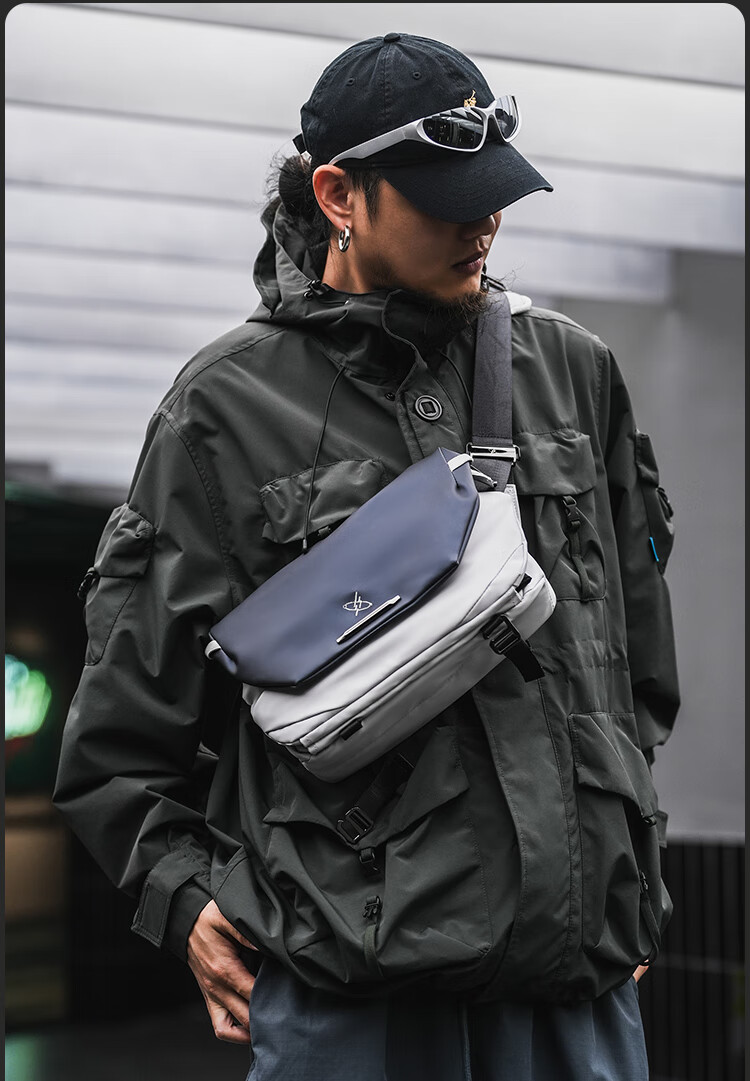 Мужская сумка GYXX Nebula 2 Crossbody, трендовая функциональная сумка через плечо, повседневная дорожная плоская сумка