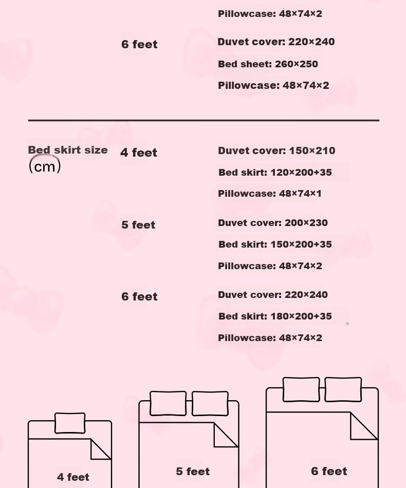 Комплект постельного белья tbh, "Hello Kitty", 1.8 м, хлопок, жаккард