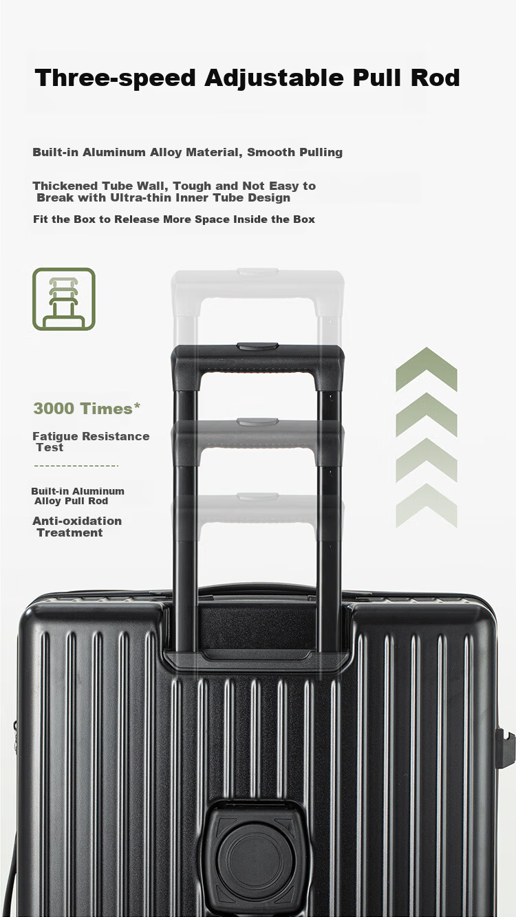 Чемодан Wangyiyanxuan Ultra-Light Large Capacity Suitcase, темно-серый, 24 дюйма