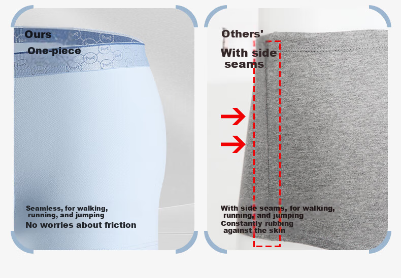 Мужские трусы MiiOW Cotton Premium, 4 пары, размер 2XL, черные + светло-серые + темно-серые + светло-синие