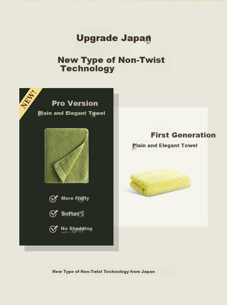 Полотенце UCHINO "New Twist-Free" из чистого хлопка, мягкое, элегантное, для лица и ванной, детское, синее