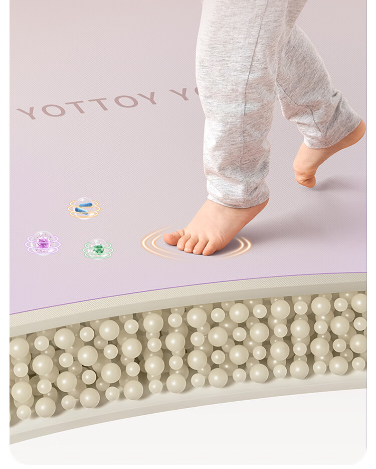 Коврик для йоги Yottoy, антибактериальный, двойной, увеличенный и широкий, для домашних фитнес-тренировок, профессиональный нескользящий, амортизирующий, утолщенный, 8 мм, цвет агатовый серый