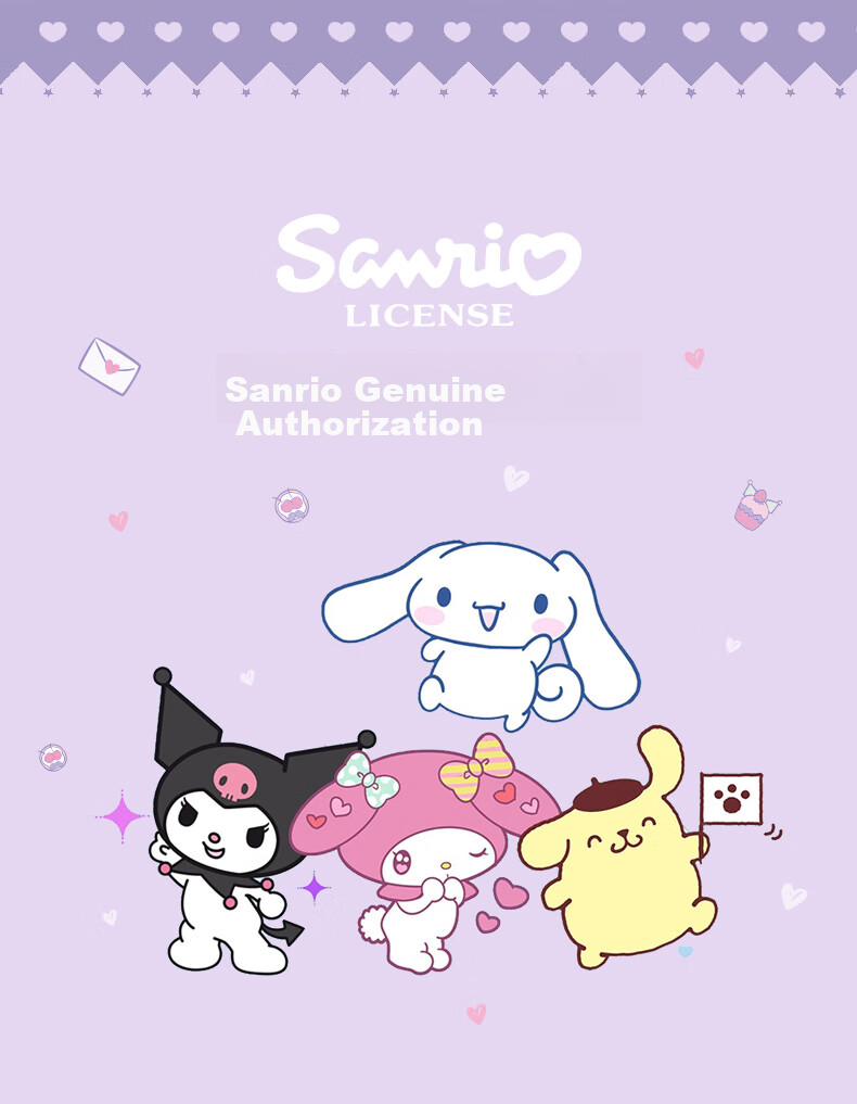 Школьный рюкзак Hello Kitty 96652C Kuromi Purple для девочек 3-6 классов, защита позвоночника, снижение нагрузки, полиэстер