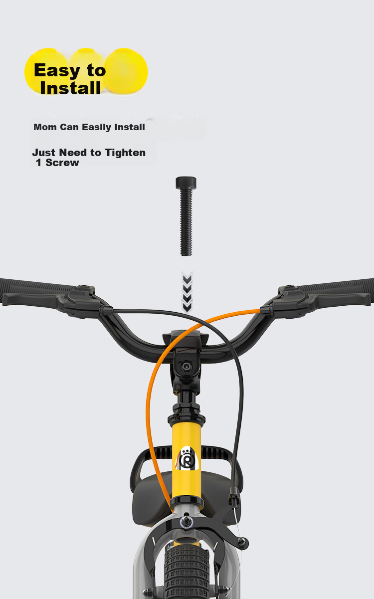 Детский велосипед RoyalBaby Easy-Ride 18 дюймов, желтый