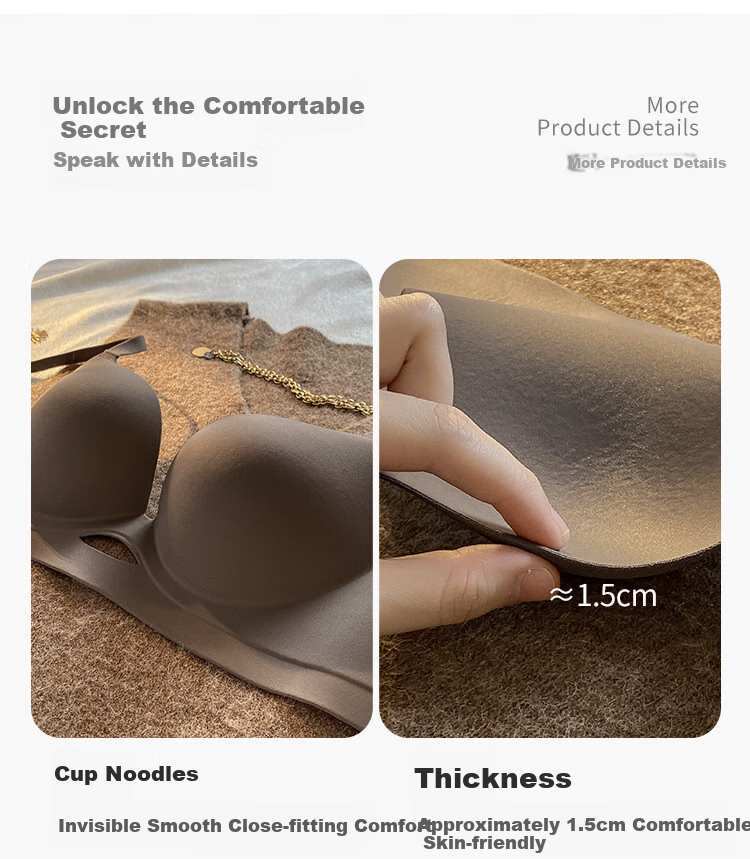 Бюстгальтер GRACEWELL Push-Up для маленькой груди, гладкий бесшовный, поддерживающий, беспроводной, женский