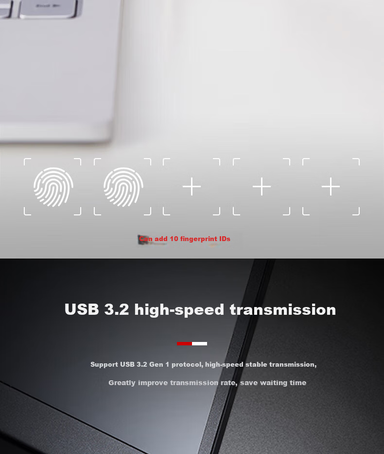 USB-накопитель с защитой отпечатков пальцев
