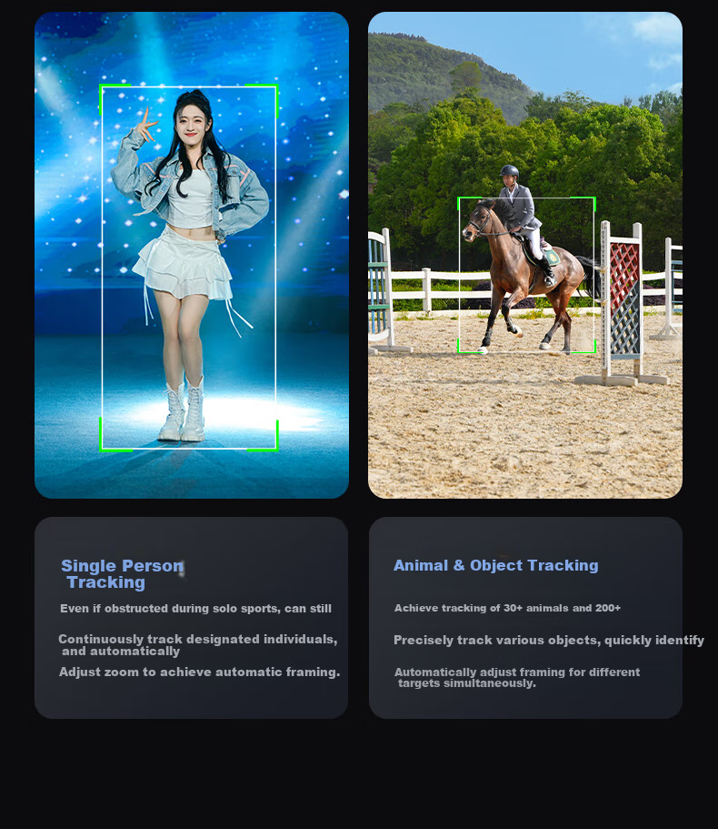 AI-камера OBSBOT Tail 2 с 3-осевым стабилизатором, 4K Ultra HD, для прямых трансляций, видеоблогов и стриминга