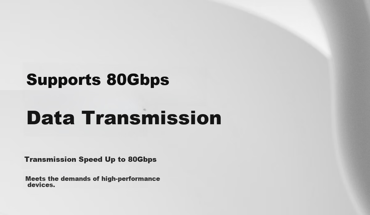 Адаптер Hagibis Type-C Female to Female USB4, удлинитель Thunderbolt 5, 40/80 Гбит/с, 100/240 Вт, 8K