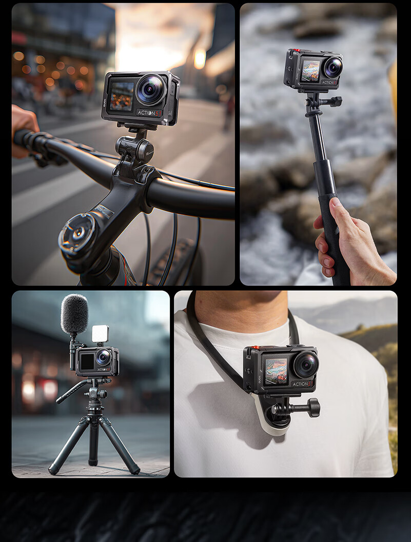 Защитная рамка Llano для DJI Action 5 Pro/4/3, аксессуар для экшн-камеры, полная защита от падений, быстросъемная, для видеосъемки и фотосъемки.