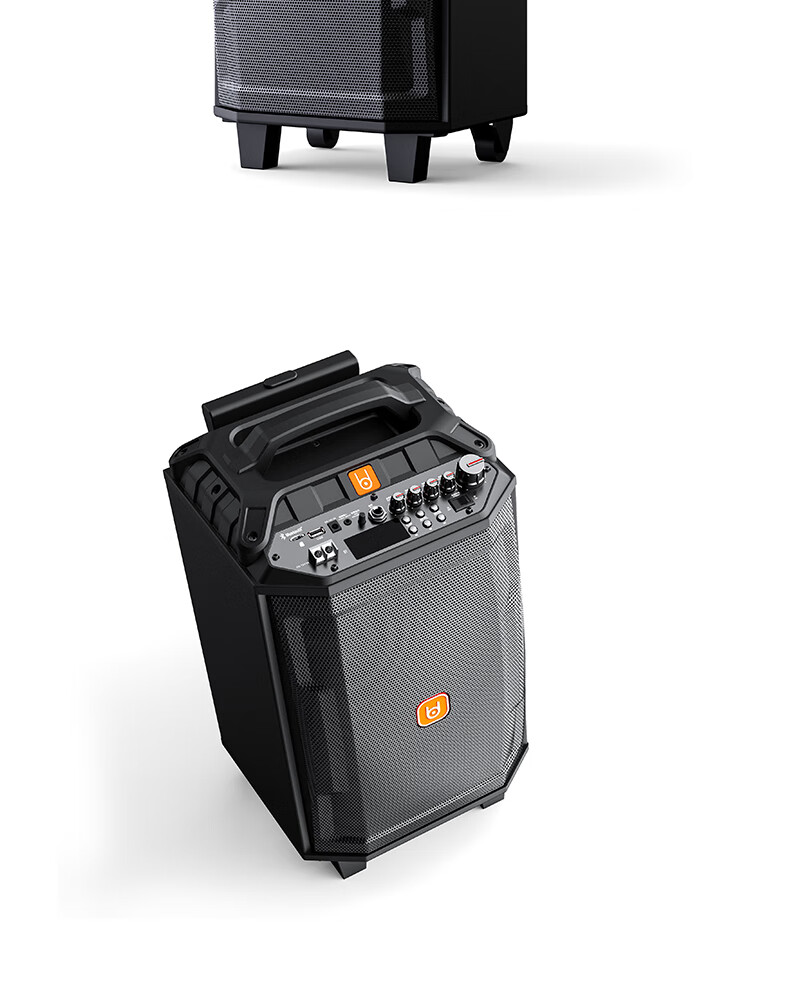 Портативная колонка Beid BD-0862 с Bluetooth, караоке, 8 дюймов, 2 микрофона