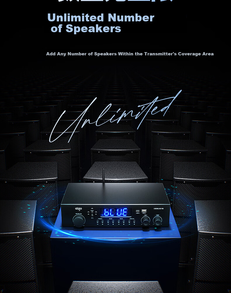 Акустическая система Aiguozhe X306, 3 предмета, беспроводная настенная, для конференц-залов, профессиональное караоке Bluetooth, домашняя сцена, аудиокомплект для танцевальной студии, спортзала и класса, высокая мощность, большой объем